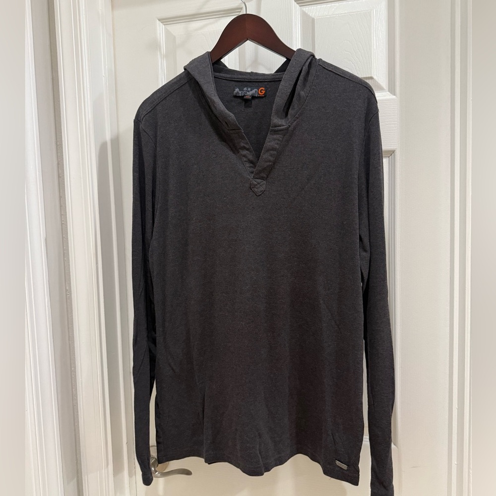 Guess Charcoal Long Sleeve Hoodie Sweater